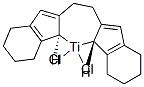 DICHLORO-(R,R)-ETHYLENEBIS-(4,5,6,7-TETRAHYDRO-1-INDENYL)-TITANIUM(IV) Structure