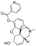 morphine 3-nicotinate Structure