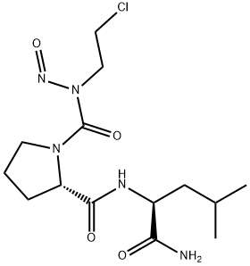 1-(((2-Chloroethyl)nitrosoamino)carbonyl)-L-prolyl-L-leucinamide 구조식 이미지