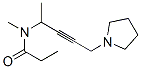 N-Methyl-N-[1-methyl-4-(pyrrolidin-1-yl)-2-butynyl]propanamide Structure