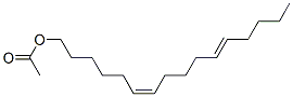 (6Z,11E)-6,11-Hexadecadien-1-ol acetate Structure