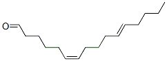 (6Z,11E)-6,11-Hexadecadienal Structure