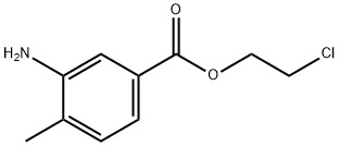 3-AMINO-4-METHYLBENZOIC ACID 2'-CHLOROETHYL ESTER Structure