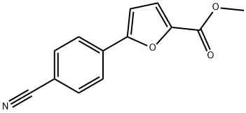 METHYL 5-(4-CYANOPHENYL)FURAN-2-CARBOXY& 구조식 이미지