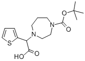 1-BOC-4-(CARBOXY-THIOPHEN-2-YL-METHYL)-[1,4]DIAZEPANE 구조식 이미지