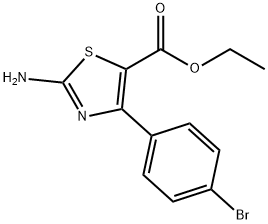 ETHYL 2-AMINO-4-(4-BROMOPHENYL)THIAZOLE-5-CARBOXYLATE Structure