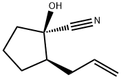 Cyclopentanecarbonitrile, 1-hydroxy-2-(2-propenyl)-, (1R,2R)- (9CI) Structure