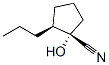 Cyclopentanecarbonitrile, 1-hydroxy-2-propyl-, (1S,2S)- (9CI) Structure