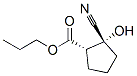 사이클로펜탄카르복실산,2-시아노-2-하이드록시-,프로필에스테르,(1S,2R)-(9CI) 구조식 이미지
