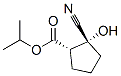 Cyclopentanecarboxylic acid, 2-cyano-2-hydroxy-, 1-methylethyl ester, (1S,2R)- (9CI) Structure
