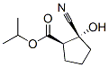 Cyclopentanecarboxylic acid, 2-cyano-2-hydroxy-, 1-methylethyl ester, (1R,2R)- (9CI) Structure