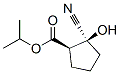 Cyclopentanecarboxylic acid, 2-cyano-2-hydroxy-, 1-methylethyl ester, (1R,2S)- (9CI) Structure