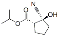 Cyclopentanecarboxylic acid, 2-cyano-2-hydroxy-, 1-methylethyl ester, (1S,2S)- (9CI) Structure