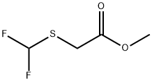 [(Difluoromethyl)thio]acetic acid methyl ester Structure