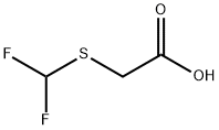 Difluoromethylthioacetic acid 구조식 이미지