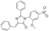 (5Z)-5-benzylidene-3-(2-methoxy-4-nitro-phenyl)-2-phenyl-imidazol-4-on e 구조식 이미지