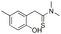Benzeneethanethioamide,  2-hydroxy-N,N,5-trimethyl- 구조식 이미지