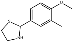 2-(4-methoxy-3-methyl-phenyl)thiazolidine 구조식 이미지