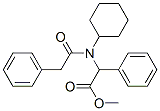 methyl 2-[cyclohexyl-(2-phenylacetyl)amino]-2-phenyl-acetate 구조식 이미지
