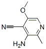 4-Pyridinecarbonitrile,  3-amino-5-methoxy-2-methyl- Structure