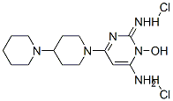 3-hydroxy-2-imino-6-[4-(1-piperidyl)-1-piperidyl]pyrimidin-4-amine dihydrochloride Structure