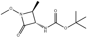 [(2S-trans)-1-Methoxy-2-Methyl-4-oxo-3-azetidinyl]-carbaMic Acid 1,1-DiMethylethyl Ester 구조식 이미지