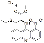 L-Cysteine, S-ethyl-N-(1-nitro-9-acridinyl)-, methyl ester, monohydroc hloride Structure