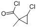 Cyclopropanecarbonyl chloride, 2-chloro-1-methyl- (9CI) 구조식 이미지