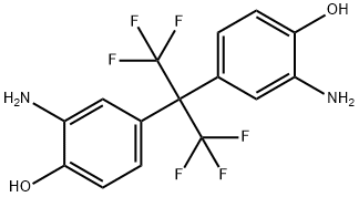 페놀, 4,4'-[2,2,2-트라이플루오로-1-(트라이플루오로메틸)에틸리덴]비스[2-아미노- 구조식 이미지