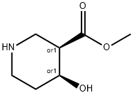 (+/-)-cis-4-Hydroxynipecotic acid methyl ester 구조식 이미지