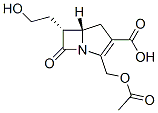 6-alpha-hydroxyethyl-2-acetoxymethyl-2-penem-3-carboxylic acid 구조식 이미지