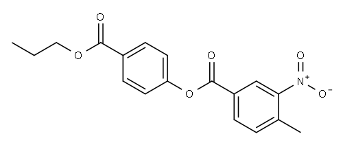 p-(propoxycarbonyl)phenyl 3-nitro-p-toluate 구조식 이미지