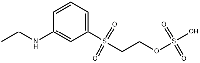 3-N-ETHYL-AMINOPHENYL(BETA-SULFATOETHYL)SULFONE, 구조식 이미지