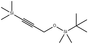3-[tert-부틸디메틸실릴]옥시-1-프로핀-1-일]트리메틸실란 구조식 이미지