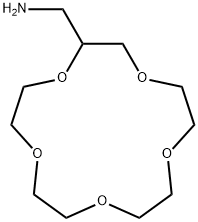 1,4,7,10,13-PENTAOXACYCLOPENTADECANE-2-METHANAMINE 구조식 이미지