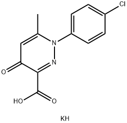 potassium 1-(4-chlorophenyl)-6-methyl-4-oxo-pyridazine-3-carboxylate 구조식 이미지