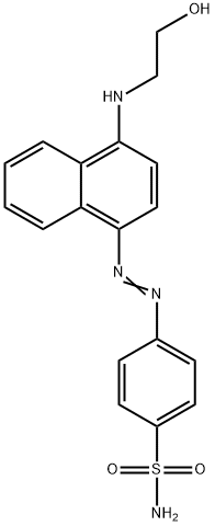 p-[[4-[(2-hydroxyethyl)amino]-1-naphthyl]azo]benzenesulphonamide Structure