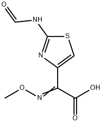 2-(2-FORMYLAMINO-1,3-THIAZOL-4-YL)-2-(METHOXYIMINO)ACETIC ACID 구조식 이미지
