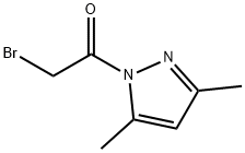 1H-Pyrazole, 1-(bromoacetyl)-3,5-dimethyl- (9CI) 구조식 이미지