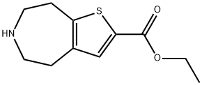 5,6,7,8-TETRAHYDRO-4H-THIENO[2,3-D]AZEPINE-2-CARBOXYLIC ACID, ETHYL ESTER Structure