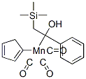 (1-Hydroxy-2-trimethylsilyl-1-phenylethyl)cyclopentadienylmanganese tr icarbonyl 구조식 이미지
