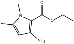 1H-Pyrrole-2-carboxylicacid,3-amino-1,5-dimethyl-,ethylester(9CI) Structure