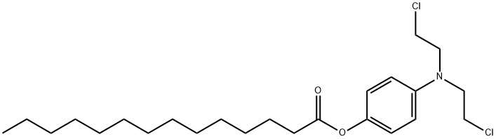 [4-[비스(2-클로로에틸)아미노]페닐]테트라데카노에이트 구조식 이미지