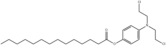 [4-[bis(2-chloroethyl)amino]phenyl] tetradecanoate Structure