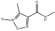 1,2,5-Oxadiazole-3-carboxamide,  N,4-dimethyl-,  5-oxide 구조식 이미지