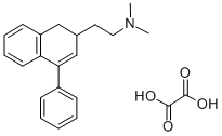 2-나프탈렌메탄아민,1,2-디하이드로-N,N-디메틸-4-페닐-,에탄디오에이트(1:1) 구조식 이미지