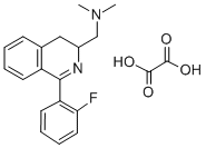 3-이소퀴놀린메탄아민,3,4-디하이드로-N,N-디메틸-1-(2-플루오로페닐)-,에탄디오에이트(1:1) 구조식 이미지