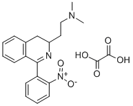 3,4-Dihydro-N,N-dimethyl-1-(2-nitrophenyl)-3-isoquinolineethanamine et hanedioate (1:1) 구조식 이미지