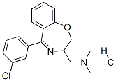 1-[6-(3-chlorophenyl)-2-oxa-5-azabicyclo[5.4.0]undeca-5,7,9,11-tetraen -4-yl]-N,N-dimethyl-methanamine hydrochloride Structure