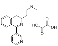 3-이소퀴놀리네탄아민,3,4-디히드로-N,N-디메틸-1-(3-피리디닐)-,에탄디오에이트(염) 구조식 이미지